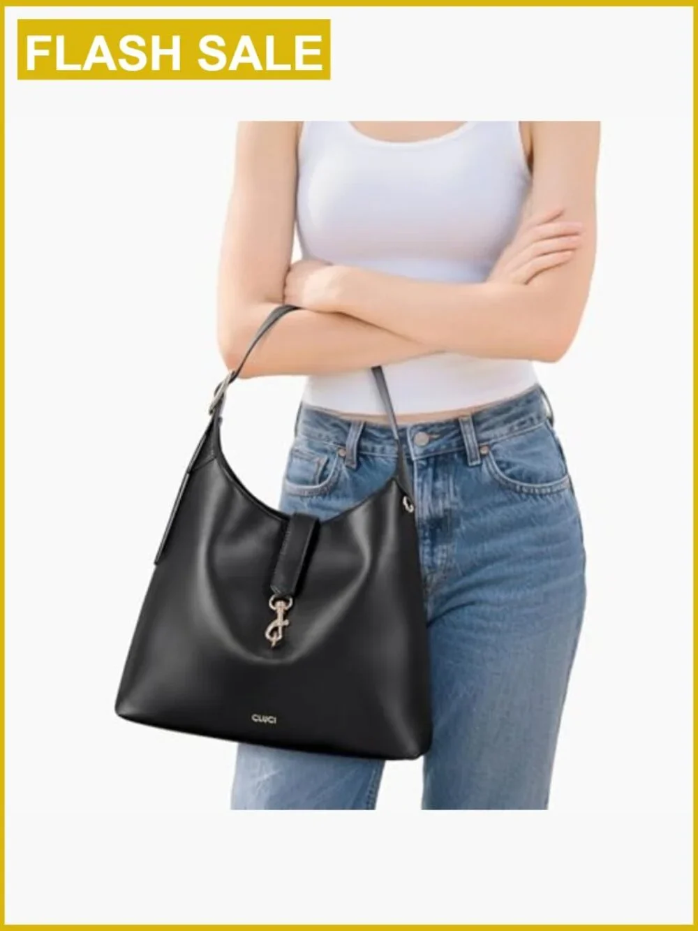 Slouchy Hobo Bag, Faux Leather Shoulder Bag, Large Tote Purse